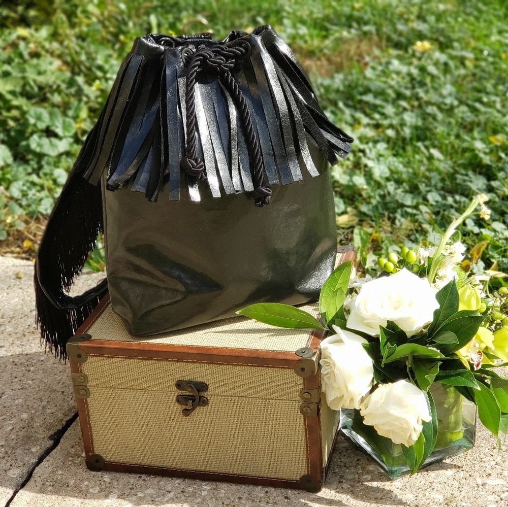 Handmade Fringe One Strap Bag  / Backpack